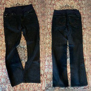 LOFT dark-wash maternity jeans, size 2
